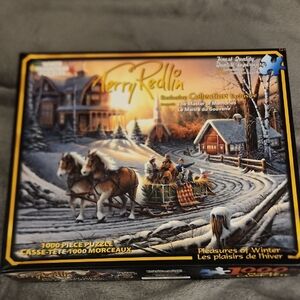 Horse-Drawn Winter Scene Puzzle